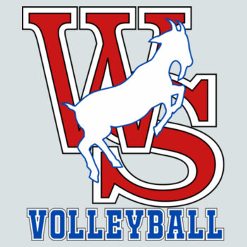 WS Volleyball - Ladies PosiCharge ® RacerMesh ® V Neck Tee Design