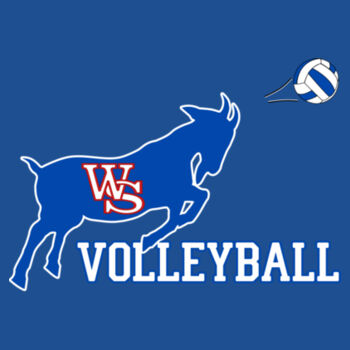 WS Volleyball Billie w/Player Name - Heavy Cotton 100% Cotton T Shirt Design