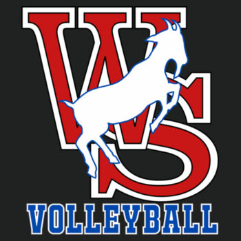 WS Volleyball w/Player Name - PosiCharge ® Competitor  Cotton Touch  Tee Design