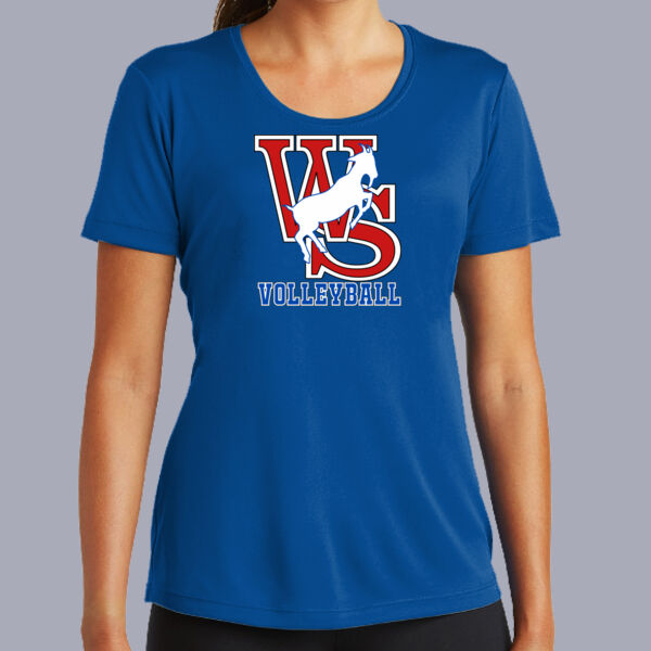 WS Volleyball - Ladies PosiCharge ® Competitor Tee Thumbnail