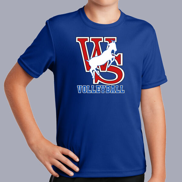 WS Volleyball - Youth PosiCharge ® RacerMesh® Tee Thumbnail